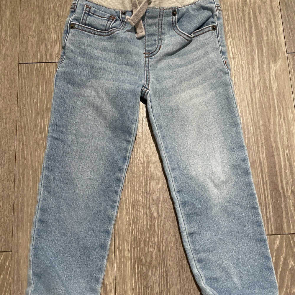 True Craft Blue Jeans with Gray Waistband